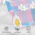 thumbnail image 5 of Yayeee 2 Pack Hand Towels for Bathroom 100% Cotton 16" x 28" Soft Absorbent Kitchen Towel, Playful Daisy, 5 of 7