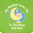 thumbnail image 4 of Inktastic Mamaw Grandma Loves Me Girls Boys Boys or Girls Baby Bib, 4 of 4