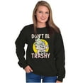 thumbnail image 4 of Woodsy Owl Don't Litter Retro Cartoon Sweatshirt for Men or Women Brisco Brands S, 4 of 6