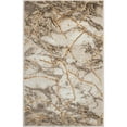 thumbnail image 4 of Luxe Weavers Beige 2x3 Marble Abstract Area Rug Gold, Stain-Resistant Carpet, 4 of 9