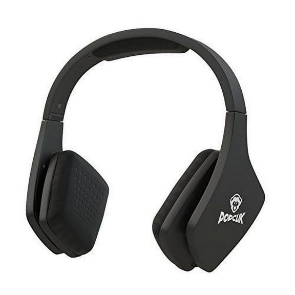 PopClik JUMP! Headphones in Black Lightweight Over the Ear 32 Ohms Impedan..