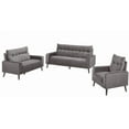 thumbnail image 2 of Topline Home Furnishings Sofa en velours bleu, 2 of 3
