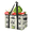 Multicolor 3, variant on Palm Tree Reusable Grocery Bags, Foldable Reusable Shopping Bags, Tropical Jungle Plants Collapsible Tote Bag with Reinforced Handles for Kitchen, Picnic