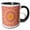 Black/White, variant on 3drose, Colorful Hypnotic Geometrical Round Tile Mosaic Pattern Background, 15oz Mug