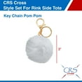 thumbnail image 3 of CRS Cross Rink Side Tote - Accessory Skate Bag for Figure Skating, Ice Skating, Roller Skating, Inline, Ballet, Dance, Cheer, Tennis, and Other Sports. (Silver Pearl, Style Gift Set), 3 of 6