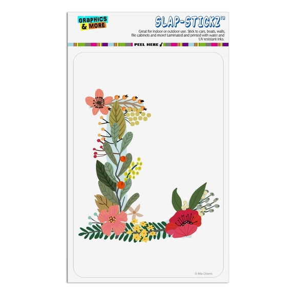 Letter L Floral Monogram Initial Home Business Office Sign