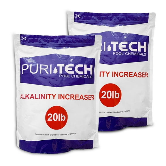 Puri Tech Powder 40lb Total Alkalinity Increaser Sodium Bicarbonate for Swimming Pools