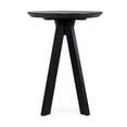 thumbnail image 3 of Pemberly Row Table de Bar Hauteur Ronde Transitionnelle en Bois de Manguier Noire, 3 of 4