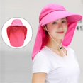 thumbnail image 5 of l Protección solar UV al aire libre impermeable transpirable cara cuello solapa cubierta plegable sombrero para el sol para hombres mujeres, 5 of 5