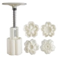 thumbnail image 2 of Clearance!Moon Cake Mould Round Flower Shape Mooncake Mold Set Mid Autumn Festival DIY Moon Cake Mould, 2 of 9
