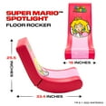 thumbnail image 3 of X Rocker® Super Mario™ Spotlight Floor Rocking Gaming Chair for Kid– Peach, Nintendo, 33.46 x 16.14 x 18.3, 3 of 15