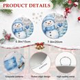 thumbnail image 6 of Welcome Sign for Front Door, Christmas Blue Snowman Round Metal Wall Art Wreaths, Winter Snowflakes Rustic Xmas Trees Outdoor Indoor Wall Hanging Sign for Porch Decor Housewarming Gifts 7.9 Inch, 6 of 8