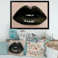 thumbnail image 3 of Designart 'Close-Up Of Gorgeous Female Lips I' Modern Framed Art Print, 3 of 4