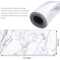 thumbnail image 2 of Desk Pad, Office Desk Mat 31.5" ×15.7" Extended Large Gaming Durable Computer Water Resistant Writing Pads with Non-Slip Rubber Base for Home Office (White&Gold Marble), 2 of 7