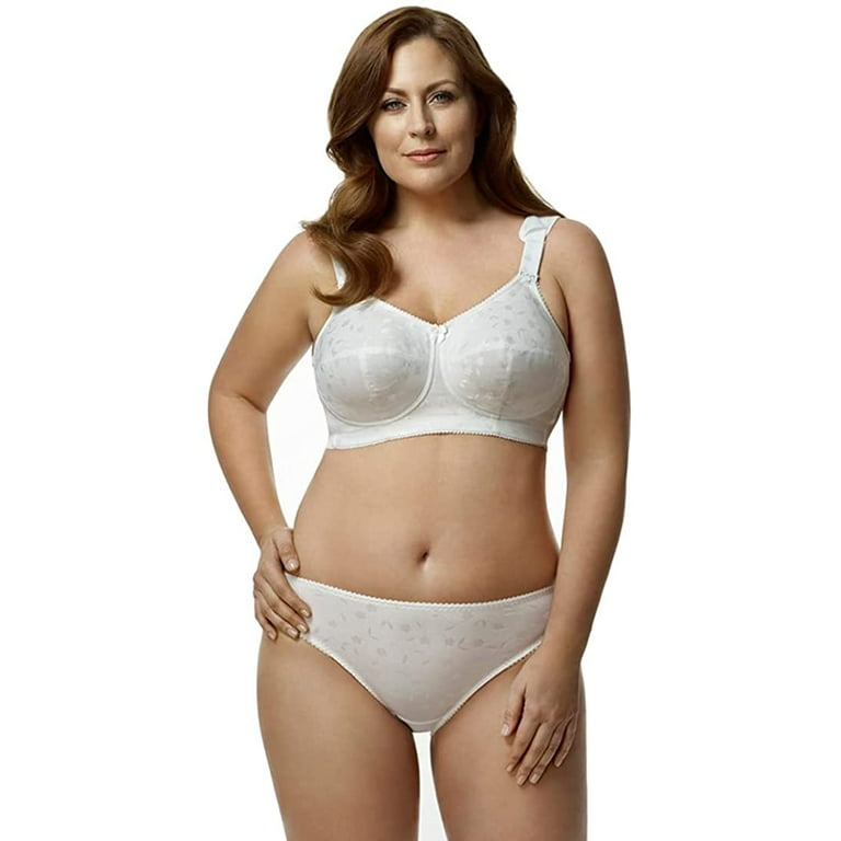 Elila Embroidered Lace Wire-Free Bra - White – Big Girls Don't Cry (Anymore)