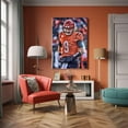 thumbnail image 5 of American Football Sports Bengals Poster For Kids Fun Teen Birthday Christmas Gifts Joe Burrow Rugby Star Posters Canvas Wall Art Print Picture For Home Room Decor, 5 of 6