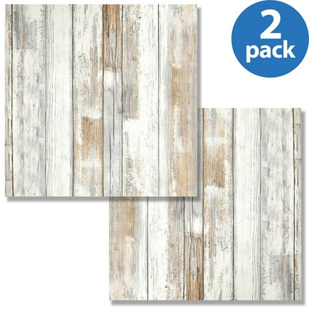 Roommates Distressed Wood Peel and Stick Wall Décor Wallpaper, (Best Wood To Distress)