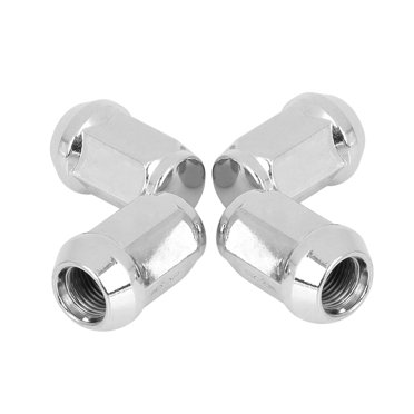 32-Pack 1/2-20 Bulge Acorn Closed End Lug Nuts - Silver Chrome, 60° Cone Seat