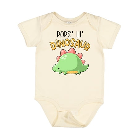 

Inktastic Pops Lil Dinosaur with Cute Stegosaurus Gift Baby Boy or Baby Girl Bodysuit