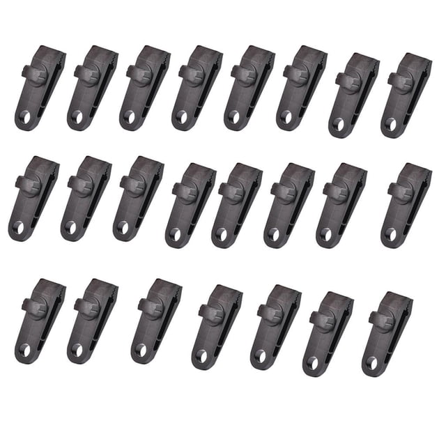 Clips de lona de ABS Macarena 24 piezas herramienta de ajuste para acampar al aire libre
