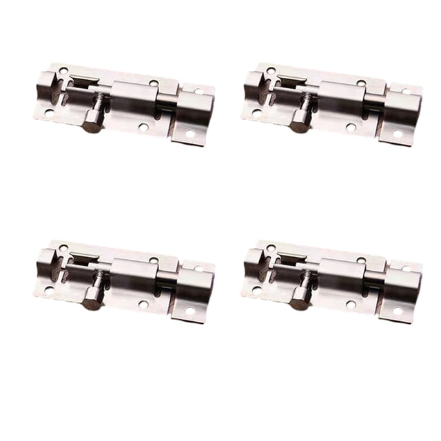 Decodeary 4pack/lot Affordable And Stylish Locks For Various Doors - Satisfaction Guaranteed Smooth Operation Slide Screws 2 inch 1 Pc