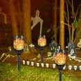 thumbnail image 2 of Luz De Antorcha De Llama Solar Luz de decoración de jardín parpadeante 300MAH Luz de antorcha de luz de camino (luz cálida 1PC), 2 of 5