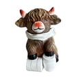 thumbnail image 1 of Figura realista de vaca de las Tierras Altas, colección de muñecas artesanales, para baño, vaca de las Tierras Altas B, 1 of 9