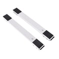 thumbnail image 1 of ziyahi 2 Pcs Base Mobile Réglable pour Laveuse Réfrigérateur Support Rétractable en Acier Inoxydable Support Mobile pour la Maison Blanc, 1 of 5