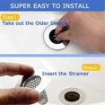 thumbnail image 2 of 6 PCS Bathroom Sink Drain Strainers for 1.2-1.6Inch Drain Hole, 2 of 5