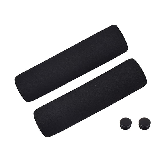 1 Pair of Bike Handlebar Grips, Lightweight Sponge Foam Non-Slip Bicycles Handle Cover Sleeves for Mountain Bike Cycling