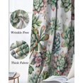 thumbnail image 6 of Summer Botanical Blackout Curtains 96 Inch Length 2 Panels Set, Farmhouse Retro Garden Plants Watercolor Full Shading Curtains for Windows, Blackout Curtains for Bedroom Living Room 52"x96", 6 of 8