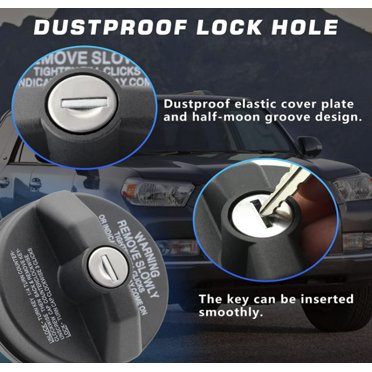 BEYPOVK Locking Gas Cap With 2 Keys - Fits Toyota, Nissan, Chevy, More