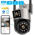thumbnail image 1 of camara vigilancia wifi, Cámara de seguridad CCTV para exteriores, dispositivo de vigilancia con visión nocturna a Color, Wifi, ICsee, 8MP, 4K, lente Dual, PTZ, IP, IA, detección humana, 1 of 3