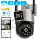 thumbnail image 1 of camara vigilancia wifi, Cámara de seguridad CCTV para exteriores, dispositivo de vigilancia con visión nocturna a Color, Wifi, ICsee, 8MP, 4K, lente Dual, PTZ, IP, IA, detección humana, 1 of 3