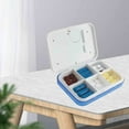 thumbnail image 4 of Electronic Pill Reminder with 5 Alarms Medication Light Alert Audio Container Travel 6 Grid, 4 of 9