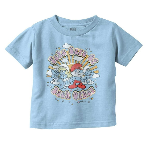 Smurfs Take Care Of Each Other Youth T Shirt Tee Girls Infant Toddler Brisco Brands 7T
