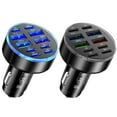 thumbnail image 5 of 10 Ports Usb C Car Charger Fast Charging Adapter For Phones And Tablets, 5 of 9