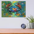 thumbnail image 4 of Luxe Metal Art 'Seaside Crab II' by Carolee Vitaletti, Metal Wall Art, 16" x 12", 4 of 9