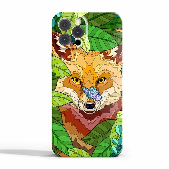 Hidden Fox Case Compatible with iPhone 13 Pro,Aesthetic Art Design Full Cover Protective Case