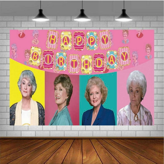 Golden Girl Banner Poster Wall Decor Birthday Backdrop Background Party Supplies Taspestry