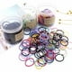 thumbnail image 3 of 200 piezas en dos juegos Lazos para el cabello elásticos lindos Anillo elástico pequeño para el cabello Soportes de cola de caballo Accesorios para el cabello para niños Niños (Multicolor), 3 of 5