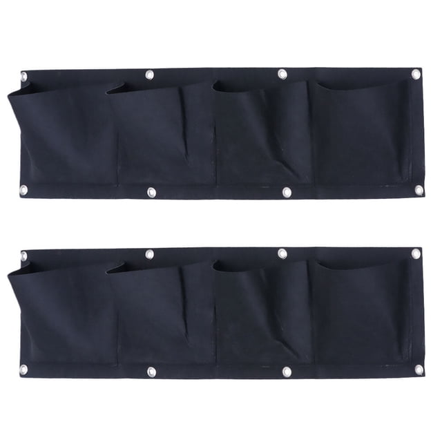 TABLZONE 2Ud Bolsa De Crecimiento Para Plantas Colgante De Material Fieltro Negro Para Uso En Pared