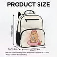 thumbnail image 7 of Jeiento Cute Capybara Toddler Lightweight Preschool Backpack for 2-5 Year Old, 13.5 Inch Kids School Bag for Girls & Boys, 5 Compartment Bookbag with Top Handle, 7 of 7