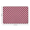 thumbnail image 5 of Pink Brown Heart Checkered Flannel Non Slip Door Rugs,Washable Door Mats Indoor,Decorative Door Mats,Dirt-Resistant and Absorbent Doormat for Entrance,Bedroom,Kitchen,Bathroom,23.5"x16", 5 of 5