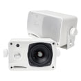 thumbnail image 6 of Pyle PDA6BU USB/SD-Card 200-Watt Bluetooth Stereo Amplifier Receiver, 2x Pyle 3.5'' 200 Watt 3-Way Weather Proof Mini Box Speaker System (White), Enrock Audio 16-Gauge 50 Foot Speaker Wire, 6 of 7