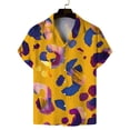thumbnail image 4 of Camisa hawaiana de moda para hombre, camisas con estampado floral en 3D de verano, camisas de solapa, camisas de manga corta Y2k con botones, blusas de playa de gran tamaño, 4 of 5