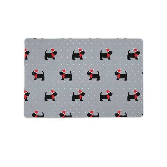 Cute Christmas Dogs Mat Rectangle -Image by Shutterstock,