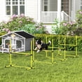 thumbnail image 2 of PawHut Set of 4 Dog Training Agility Gear with Carrying Bag (Yellow), 2 of 10