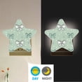 thumbnail image 4 of Star Night Light Auto On/Off Plug-in Wall Light with Light Sensor Warm White LED for Home Party Green and Mint Bows, 4 of 6