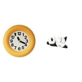 thumbnail image 1 of Reloj Analógico De Madera Silencioso Y Contemporáneo Con Forma De Panda Para Cocina, Comedor, Dormitorio, Sala De Estar. Decoración Moderna, Bonita Y Resistente Para El Hogar., 1 of 8